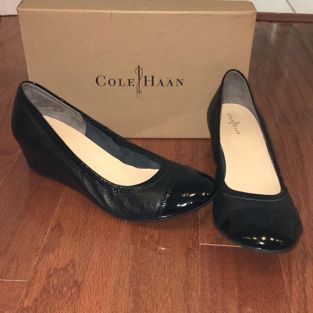 Cole Haan Black Milly Wedge Heel
